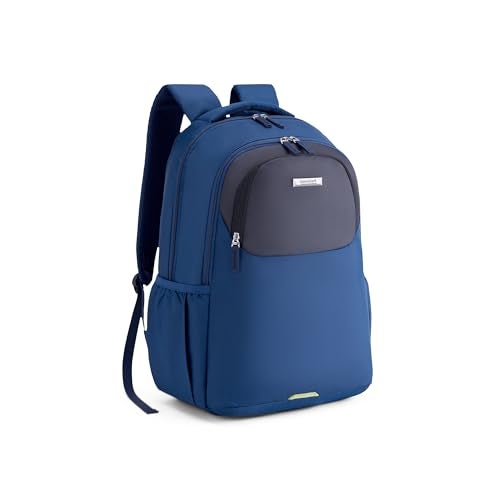 Kamiliant by American Tourister Bigwig Office Laptop Backpack with 15" Inch Laptop Compartment, 33 L Capacity, Ergonomically Designed with Rain Cover for Men And Women - Blue - Image 3