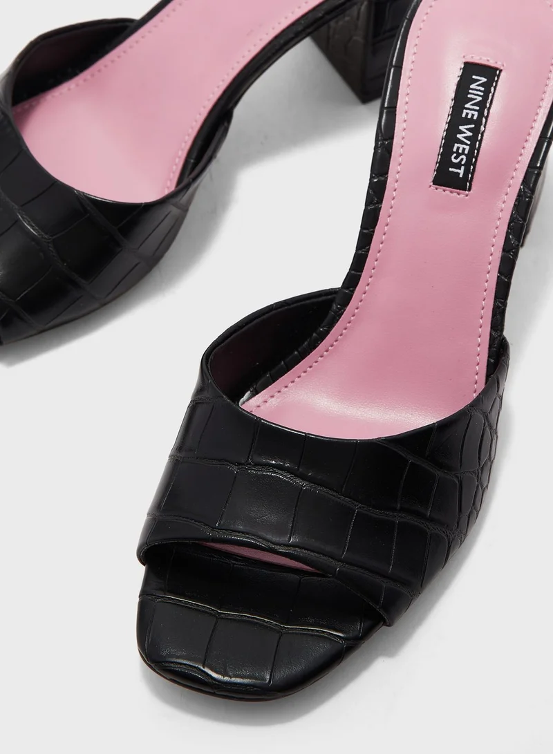 NINE WEST Ferris3 Mid Heel Sandals