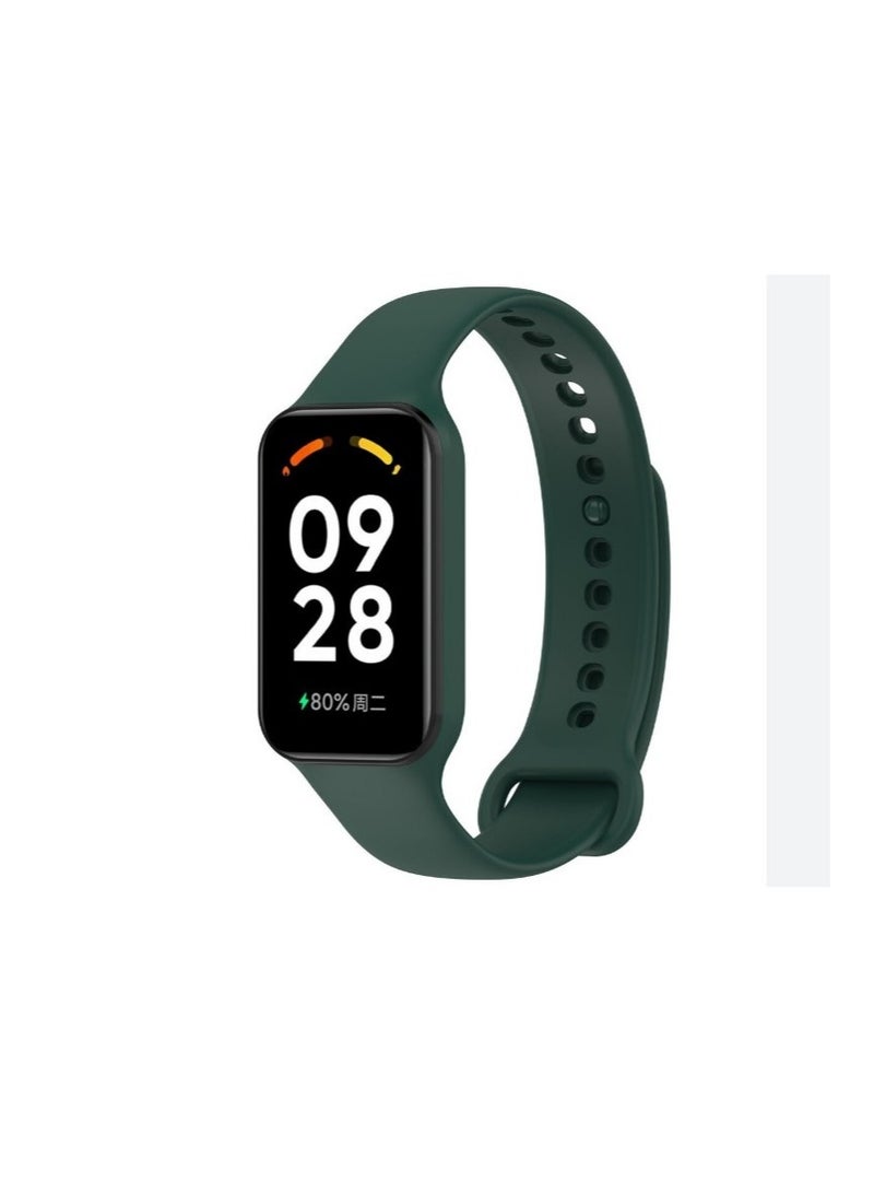سوار بديل من السيليكون متوافق مع Xiaomi Smart Band 9 (أخضر) - Image 2