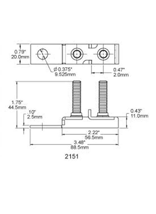 Blue Sea Systems Blue Sea Systems 2151 Dual MRBF Terminal Fuse Block - 30 to 300A  - Image 3