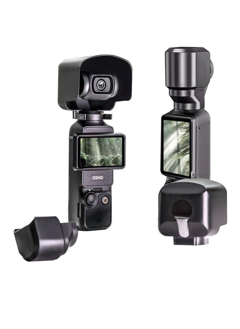 Generic Camera Sunshade for DJI Osmo Pocket 3, Gimbal Lens Hood with Protective Cover Set for DJI Osmo Pocket 3, Gimbal Camera Accessories for DJI Osmo Pocket 3, Black  - Image 1