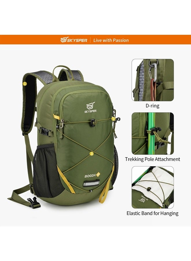 SKYSPER Small Hiking Daypack, 20L Lightweight Travel Backpacks Day Hike Pack with Waist Strap for Women Men  - Image 4