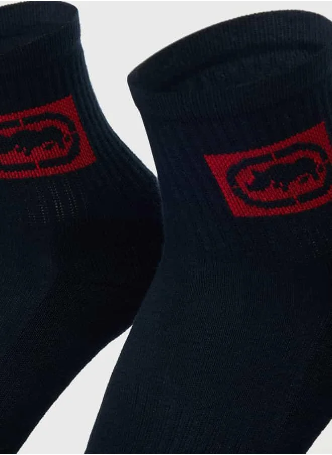 Ecko Unltd. Set of 3 - Ecko Unltd Logo Detail Ankle Length Socks