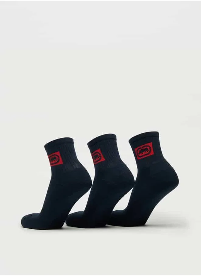 Ecko Unltd. Set of 3 - Ecko Unltd Logo Detail Ankle Length Socks