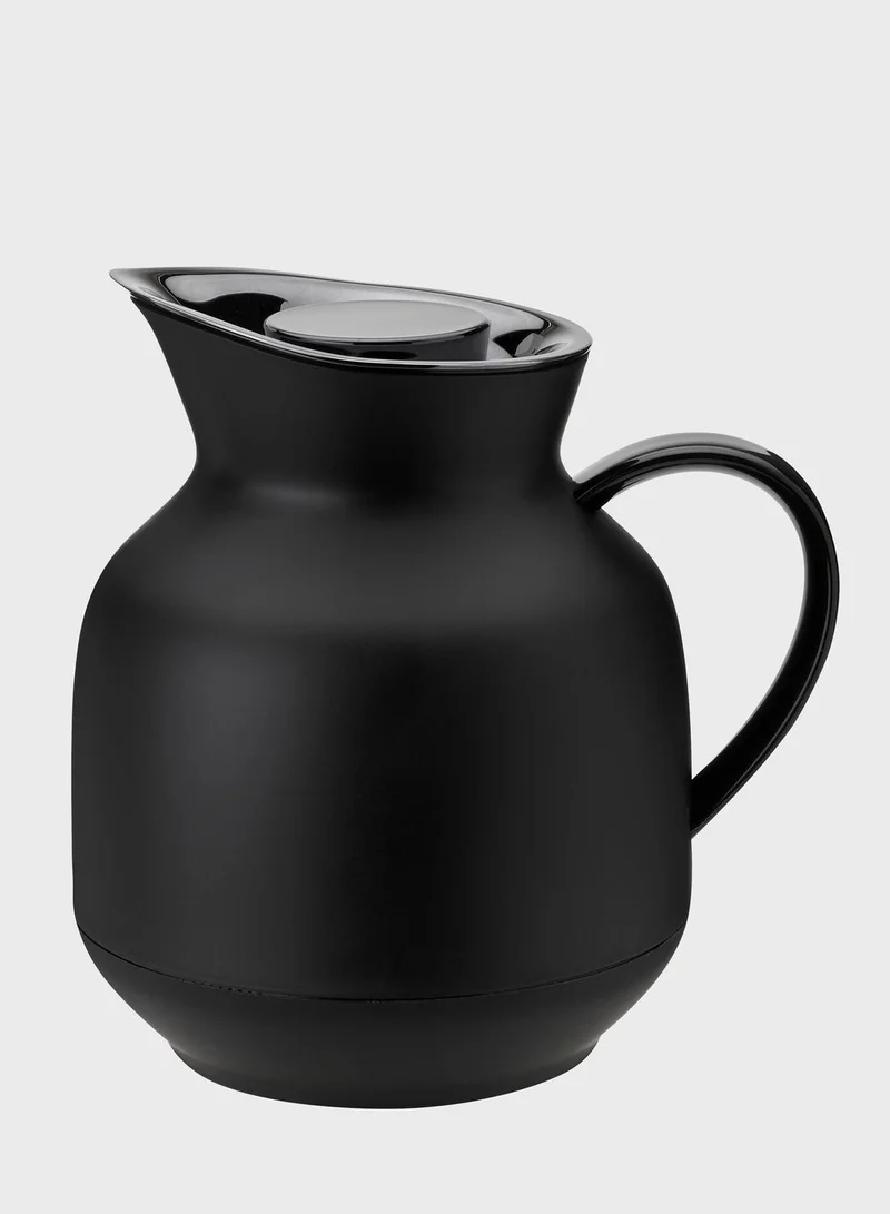 Stelton Amphora Vacuum Tea Jug Flask 1L - Soft Black