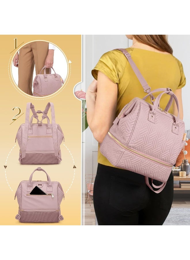 Fasrom Small Breast Pump Bag Backpack with Cooler Compatible with Medela and Elvie Pumps - Image 5