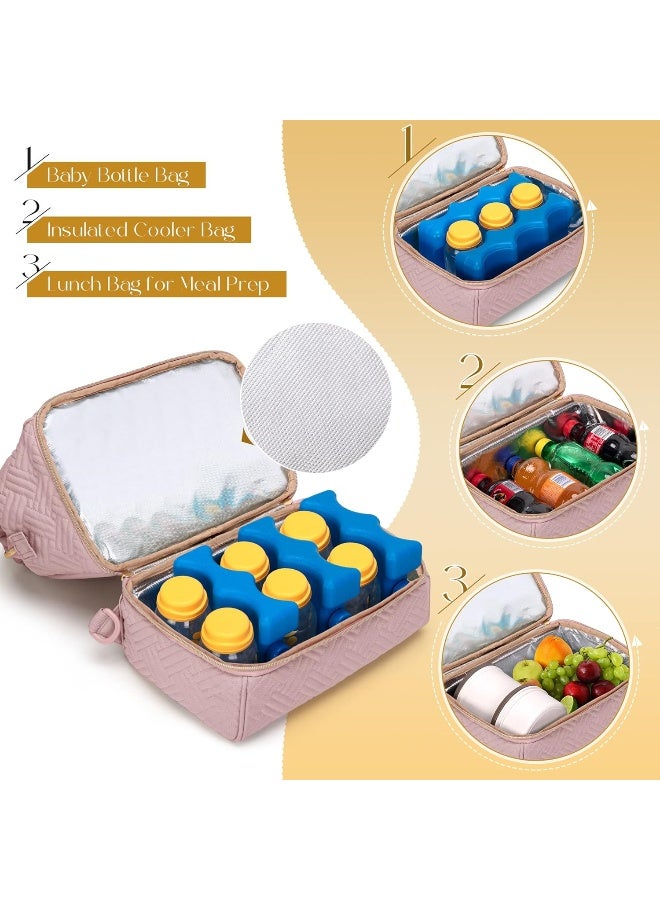 Fasrom Small Breast Pump Bag Backpack with Cooler Compatible with Medela and Elvie Pumps - Image 4