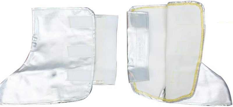 cheekyglo Heat Resistant Insulation Suit Anti Thermal Radiation Suit 10001200 degree Fireproof flameproof Composite Aluminium Foil Aramid Cloth Firefighter Uniform(XXL)XXL - Image 5