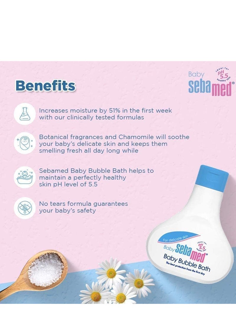 Sebamed Pack Of 2 Sebamed Baby Bubble Bath 200ml - Image 5
