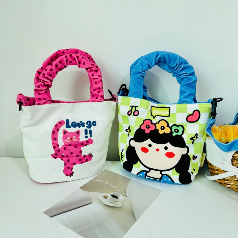 Bucket Bag Women'S Handbag Large Capacity Cute Lunch Box Bag For Work And Going Out Crossbody Bag Mummy Bag Trendy - Image 5