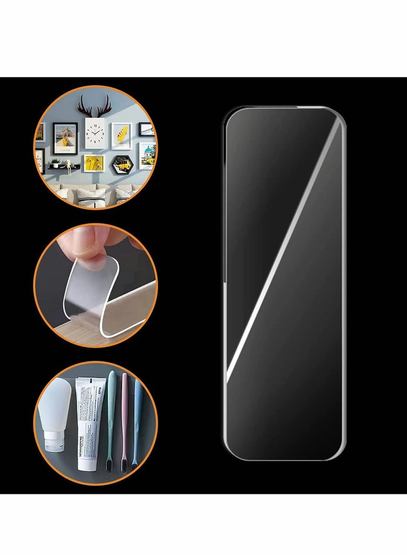 240 PCS Removable Double Sided Adhesive Tape, Reusable Mounting Tape with Storage Box, Wall Tape Strips Transparent Tape for Photo Walls Poster Spring... - Image 5