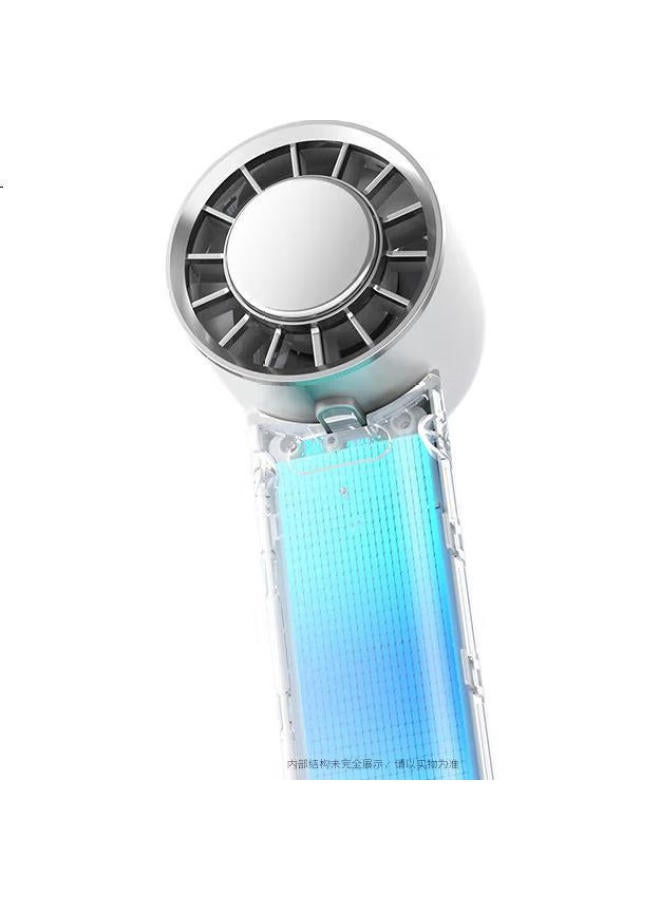 KOVOL Semiconductor Cooling Handheld Mini Fan Desktop Neck Hanging Long Battery Life Foldable Portable Charging Turbine High Speed Ice Cooling Artifact Office Student Dormitory Outdoor - Image 2