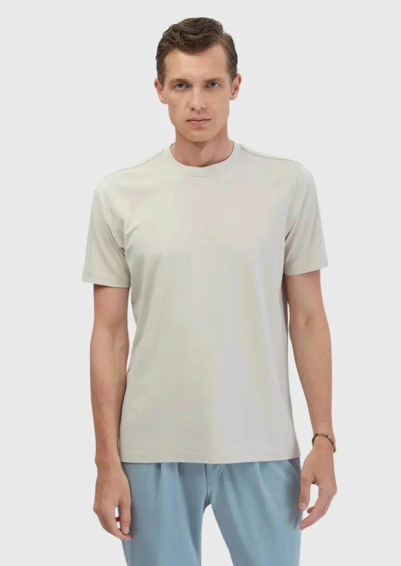 رامسي تيشيرت ستون ذو رقبة دائرية