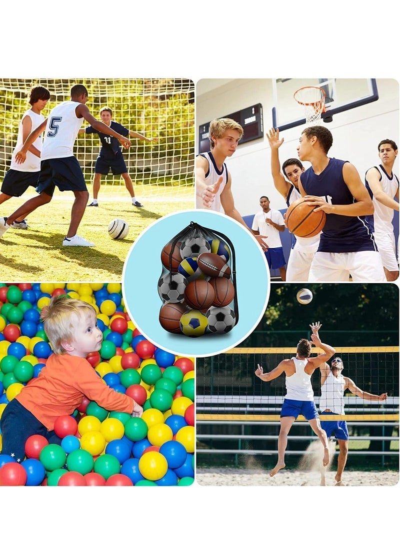 Generic Ball Bag Mesh, Extra Large Sports Basketball Bags Team Balls with Adjustable Shoulder Strap, Team Work Ball Bags for Soccer, Football, Volleyball, Swimming Gear 30” x 40” - Image 4
