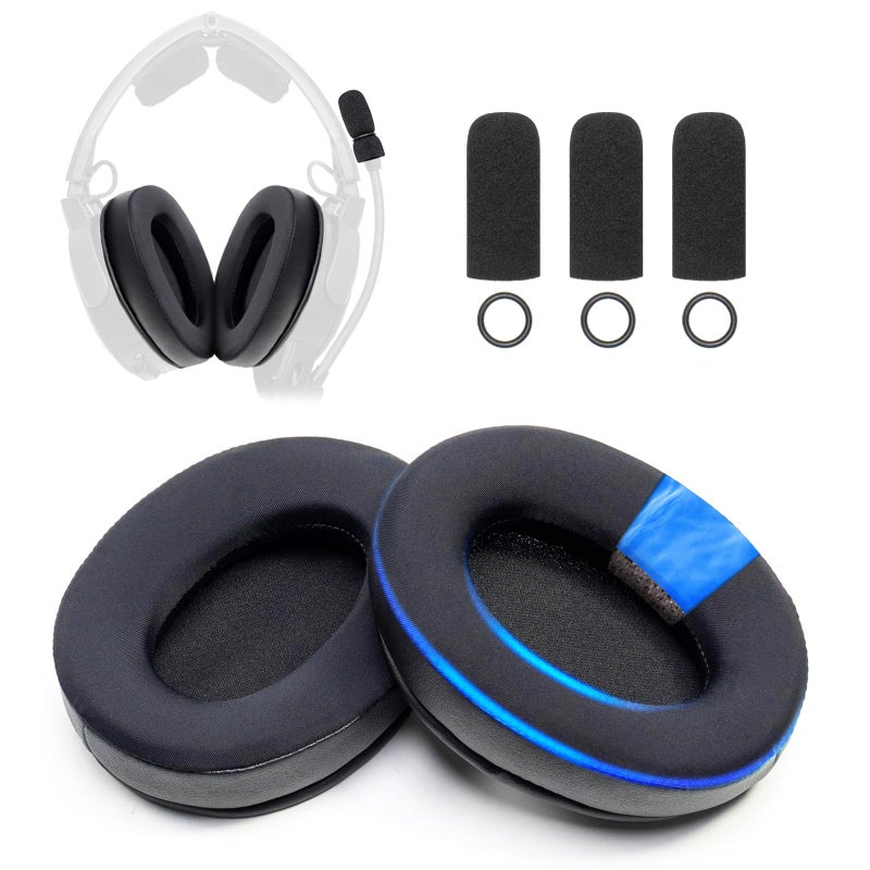 Voarmaks Aviation Headset Ear Pads with Cooling Gel and Memory Foam Compatible with Bose A20 A10 Refresh Kit with 1 Pair Ear Pads and 3 Microphone Foam Covers - Image 2