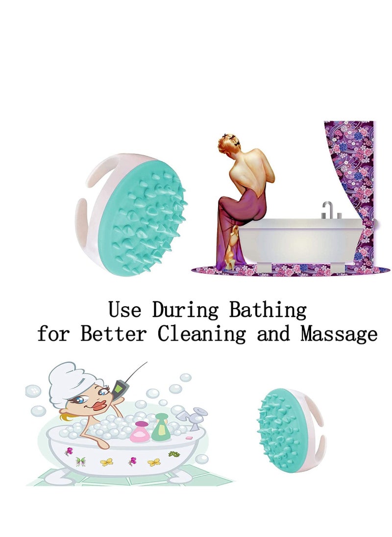 Generic - Cellulite Massager Brush Bathroom Body Massage for Women Arms Legs Shower Brush, Waterproof and Durable, Use For Care on Arms, Abdomen, Legs, Back & Skin Green - Image 1