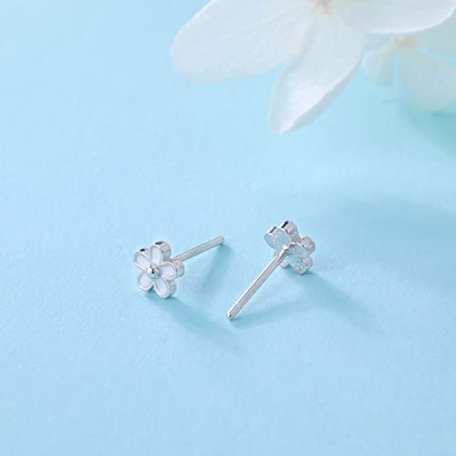 SLUYNZ Solid 925 Sterling Silver Little Daisy Earrings Studs for Women Teen Girls Petite Flowers Studs Earrings (A-Sterling Silver) - Image 5