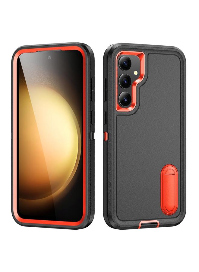 S-TOP Case For Samsung Galaxy S23 FE 5G Rugged PC Hybrid Silicone Phone Case with Holder - Image 1