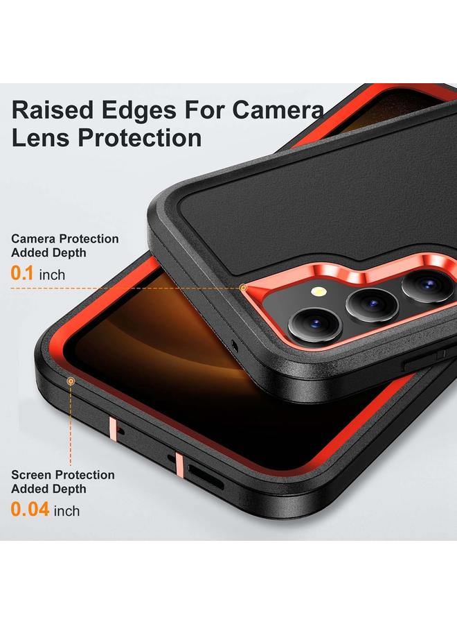 S-TOP Case For Samsung Galaxy S23 FE 5G Rugged PC Hybrid Silicone Phone Case with Holder - Image 5