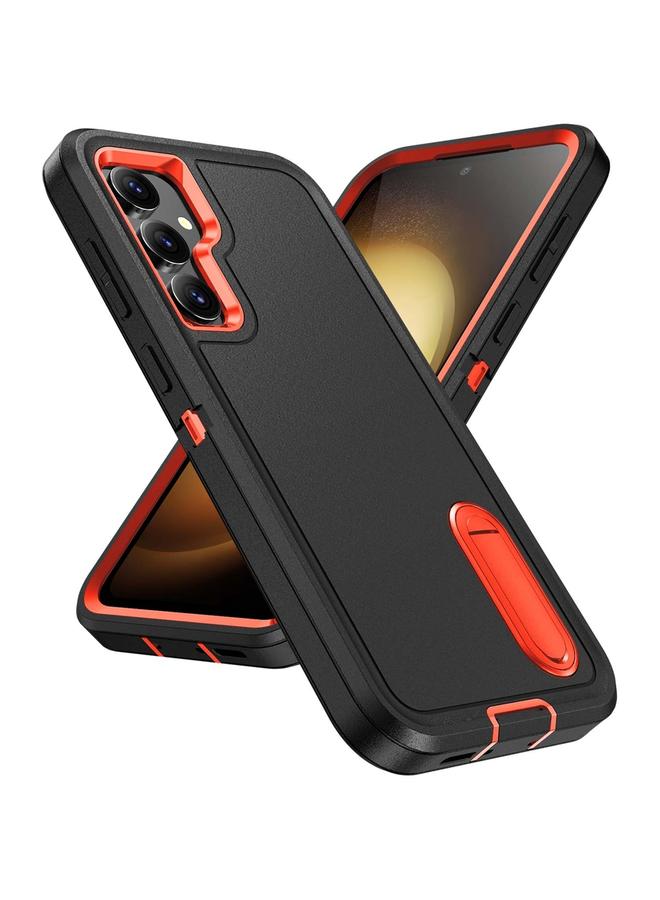 S-TOP Case For Samsung Galaxy S23 FE 5G Rugged PC Hybrid Silicone Phone Case with Holder - Image 2