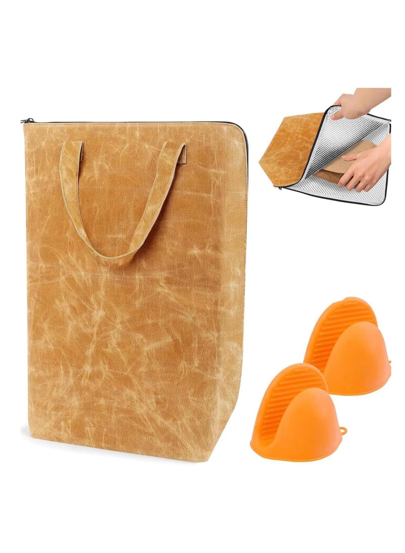 SYOSI BBQ Blanket for Resting Meat, Reusable Meat Insulated Resting Bag with Zipper & Handle and 2 Gloves, Lightweight Foldable Resting Blanket Insulation Meat Bag for Outdoor BBQ Smokers and Grilling - Image 1