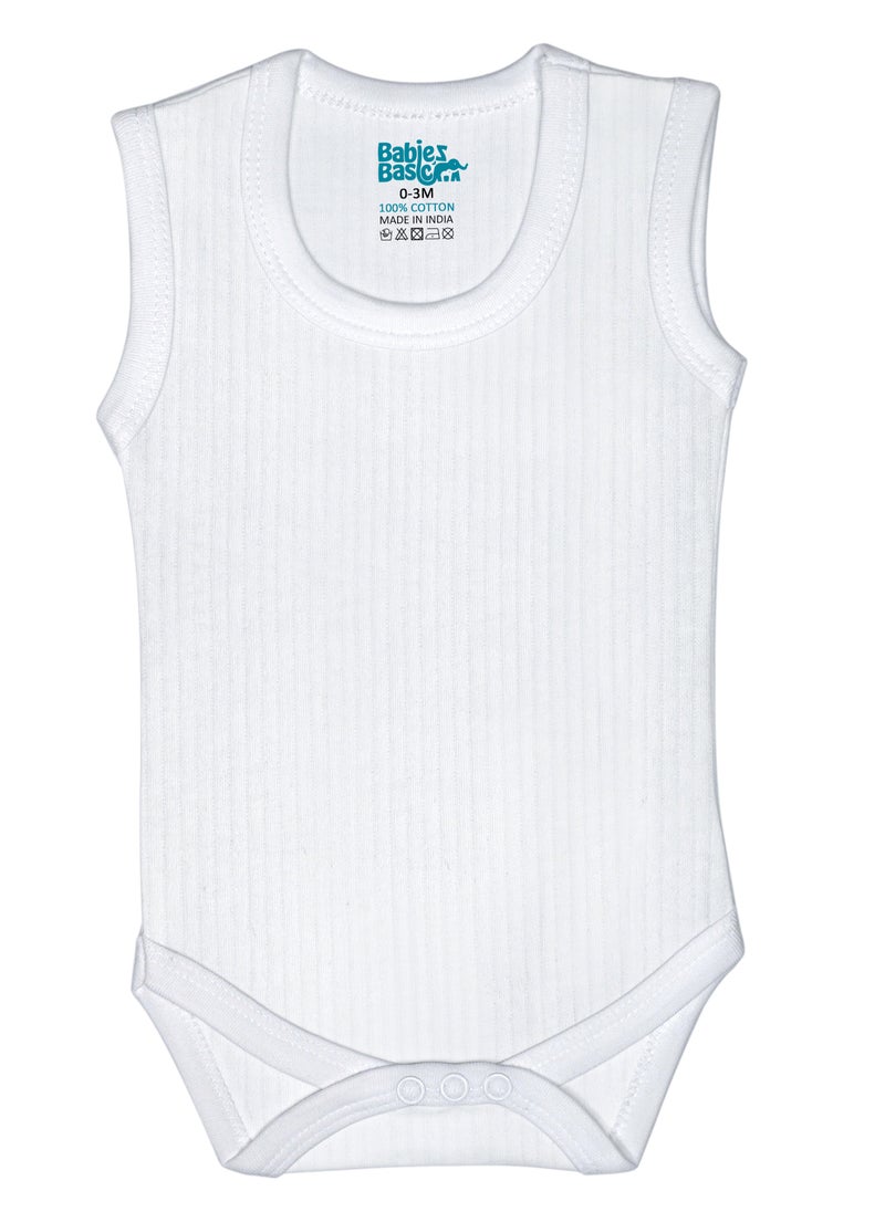 BabiesBasic Super Combed Cotton, Sleeveless Printed Bodysuit, for New Born to 24months. Set of 3, White - pzsku/ZACE359AE994417571B29Z/45/1741244991/3a639dc1-6790-483e-8998-6d4118637341