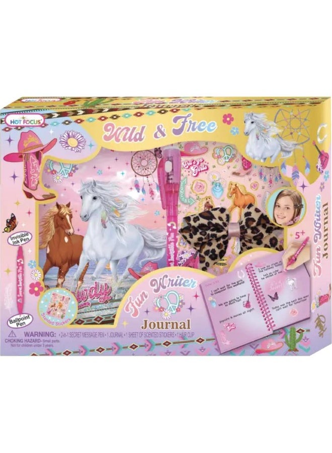 Hot Focus Wild & Free Stationery Set 4 Pieces Pink