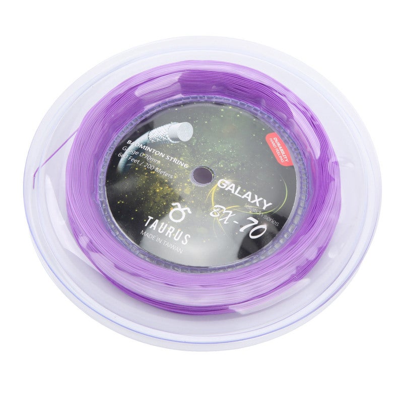 POWERTI BX70 Badminton Rackets String High Elastic Nylon Badminton Racquet String 0.7mm Badminton String 200m Reel Purple - Image 4