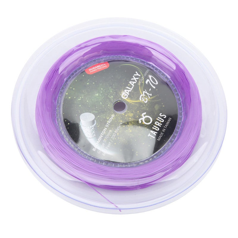 POWERTI BX70 Badminton Rackets String High Elastic Nylon Badminton Racquet String 0.7mm Badminton String 200m Reel Purple - Image 3