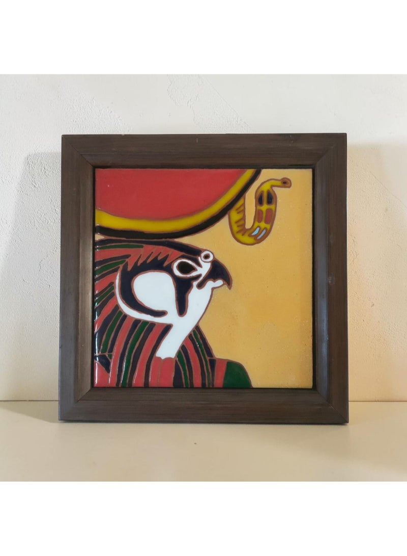 color zone pottery A ceramic and pottery frame - a unique decorative piece with a modern and distinctive touch - size 24*24 - Image 1