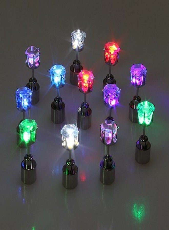 platube Sparkle LED Lights up Earrings, Party Accessories, Rainbow Color (Automate Change (1) - Image 3