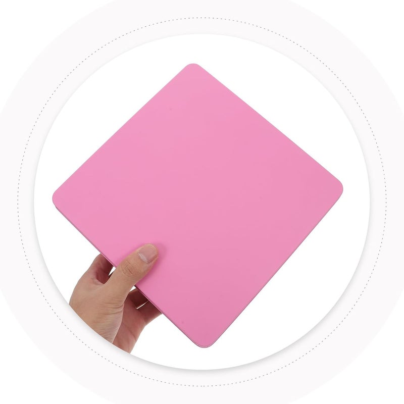 TOYANDONA Large Pink Tinplate Storage Box with Lid, Decorative Metal Cookie Tin for Kitchen Organization and Home Storage, Oversized Metal Container for Snacks and Packaging - Image 3