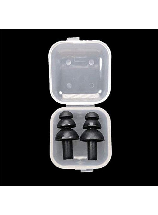 Teensery 5 Pairs Soft Silicone Waterproof Earplugs Swimmers Ear Plugs For Swimming Or Sleeping (Black) - Image 3