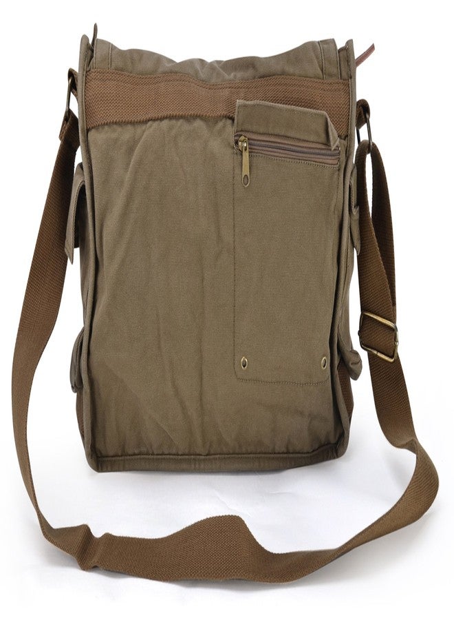 GOOTIUM Canvas Messenger Bag - Vintage Cross Body Shoulder Satchel, Field Tan - Image 5