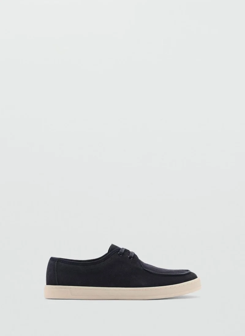 Mango Man Suede Nautical Shoes