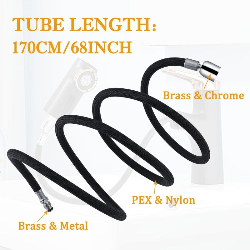 gcbcrit K-1219935-BC Hose Kit for Kohler Pull-Down Kitchen Faucet with 13.5oz Weight Ball, Classic Pull-Out Hose for Kohler K-1219935-BC/K-1304674-BC Hose Replacement Parts - Image 5