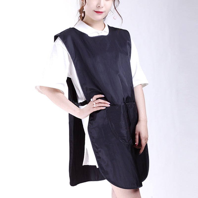 Black Fashion Waterproof Hairdressing Cape Barber Worker Shawl Beauty Salon Smock Working Cloak Haircut Apron for Worker - Image 3