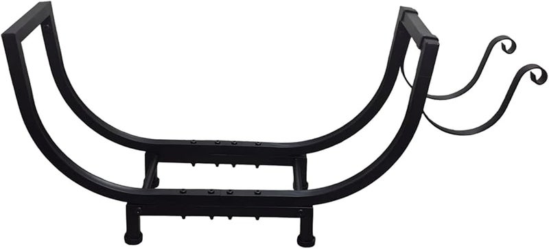 رف خشب معدني مقاس 24 بوصة للداخل والخارج مقاوم للماء والصدأ حامل جذوع الأشجار - Image 4