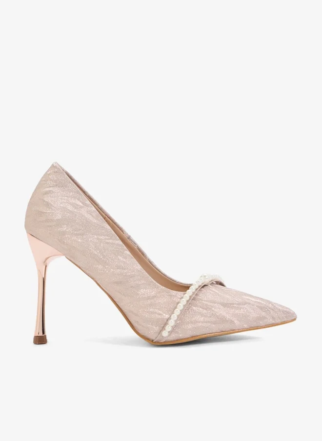 ELLA Glitter Heeled Pump
