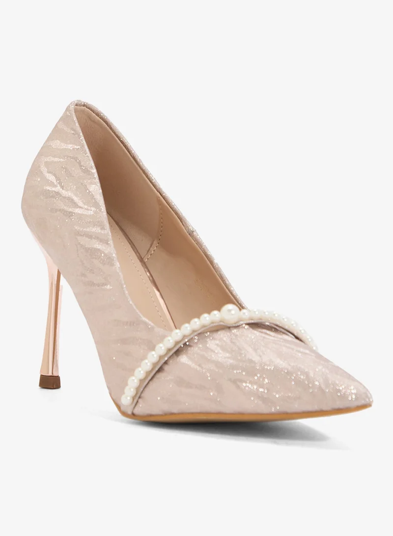 ELLA Glitter Heeled Pump
