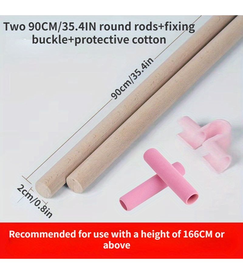 Yoga Shoulder Opener Back Stick 60 Two Strands With Buckle - Image 5