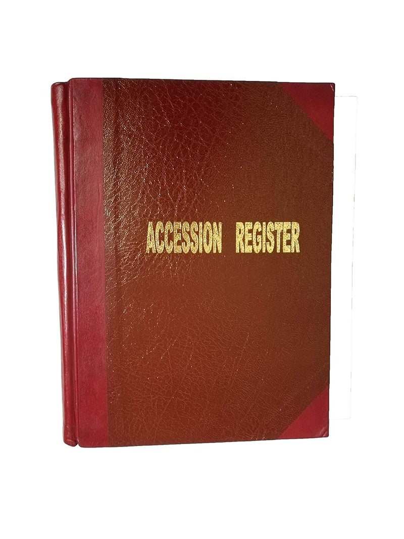 LRS Library Accession Register - Leather Binding (100 Pages- 2500 Entries) - Image 1