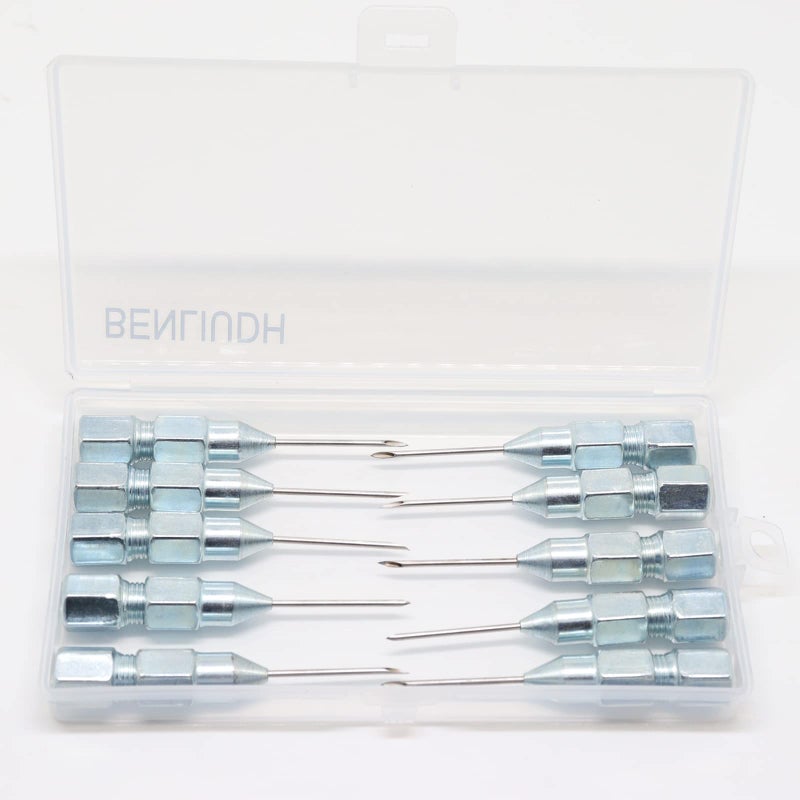 BENLIUDH Grease Injector Needle Nose Grease Dispenser for greasing Sealed Joints Needle Grease Fittings Up to 6,000 Max PSI,1/8" NPT-(10 Pack) - Image 5