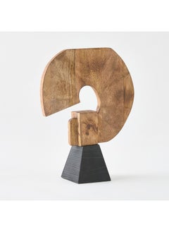 Home Box Rayon Wooden Abstract Table Accent with Base 25 x 10 x 33.5 cm  - Image 5