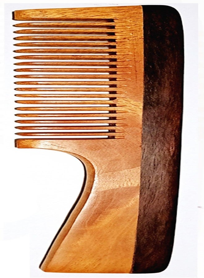 Rufiys Neem Wood Comb for Men & Women for Styling & Hair Growth | Wooden Comb | Styling | Grooming Pack Of 3 - Image 2