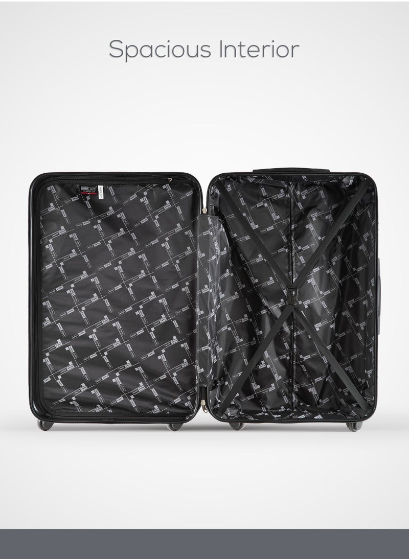 PARAJOHN Neto 3 Piece ABS Hardside Spinner Luggage Trolley Set 20/24/28 Inch Silver  - Image 5
