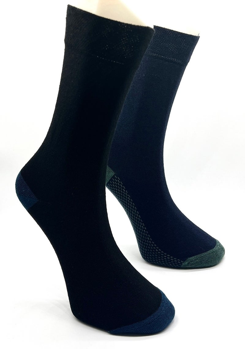 Ciho Socks 6 Pairs Cotton Men's Classic Daily Casual Socks - Image 3