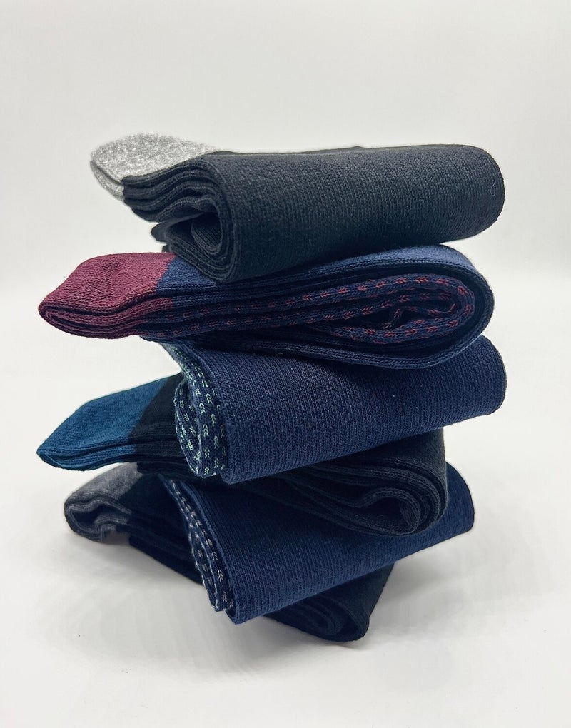 Ciho Socks 6 Pairs Cotton Men's Classic Daily Casual Socks - Image 1