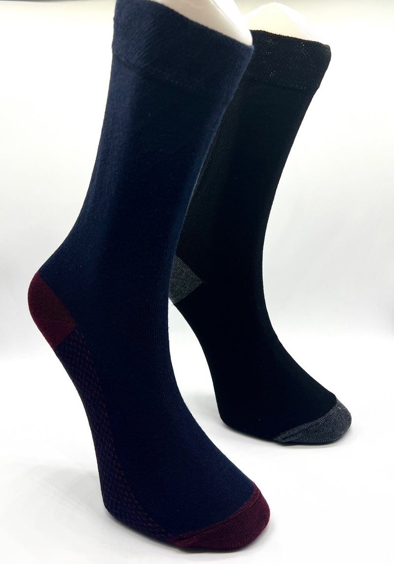 Ciho Socks 6 Pairs Cotton Men's Classic Daily Casual Socks - Image 4