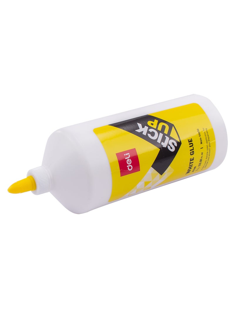 Deli Deli EA74913 White Glue 1000ml - ideal for classroom & group projects  - Image 2